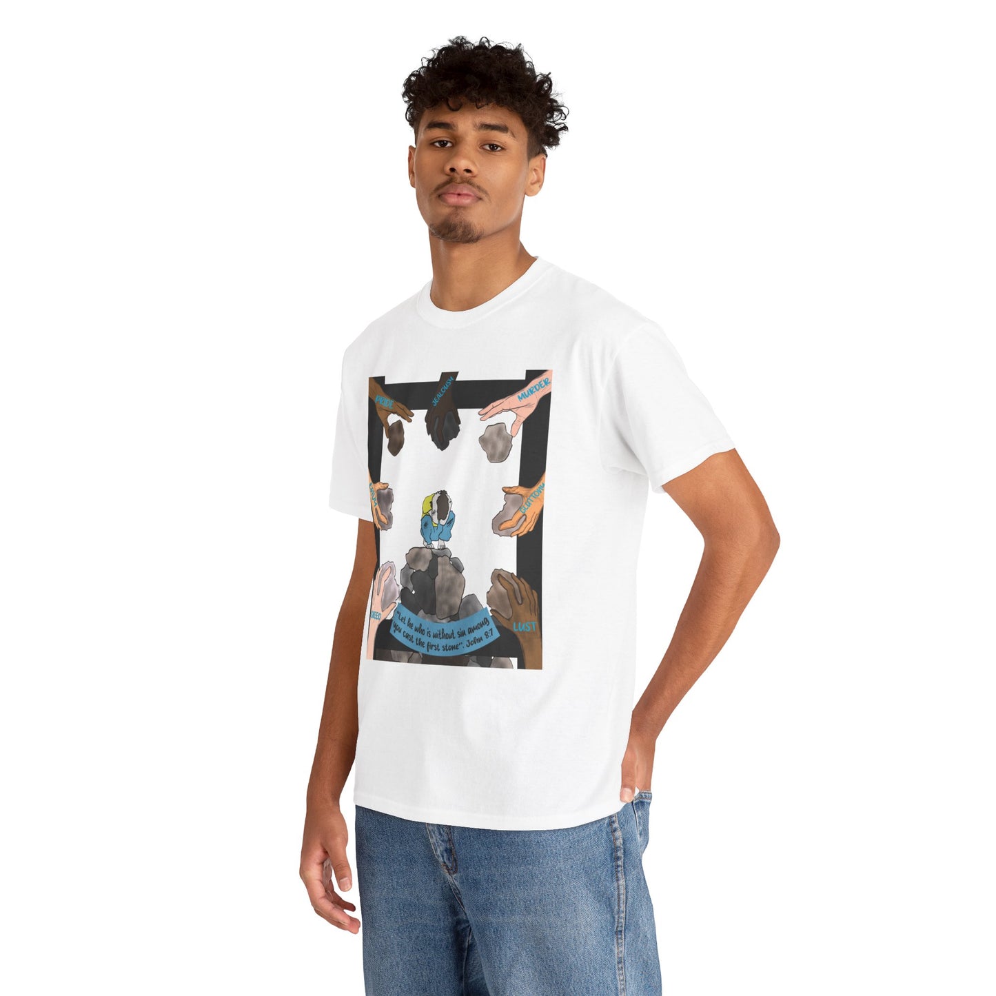 Without Sin — John 8:7 Tee